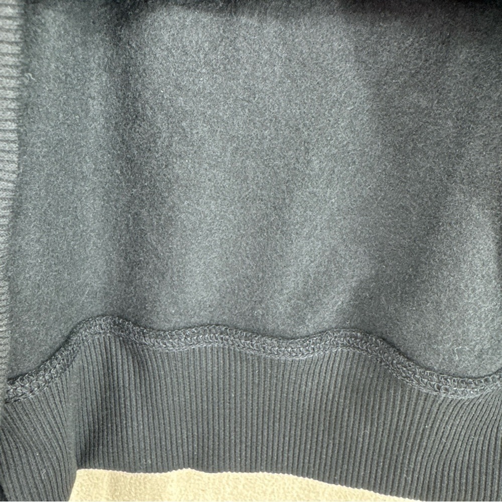 Marled Black Hoodie with Skull Design - Picture 9 of 10